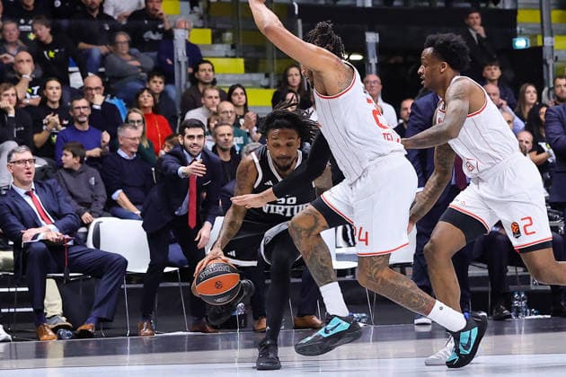 30 Matt MORGAN Virtus Match BASKETBALL - EUROLEAGUE Virtus Bologna vs Hapoel IBI Tel Aviv 12-12-2025 24 Ish Wainright Hapoel IBI Tel Aviv Match BASKETBALL - EUROLEAGUE Virtus Bologna vs Hapoel IBI Tel Aviv 12-12-2025 02 Antonio Blakeney Hapoel IBI Tel Aviv Match BASKETBALL - EUROLEAGUE Virtus Bologna vs Hapoel IBI Tel Aviv 12-12-2025 during Virtus Bologna vs Hapoel Tel Aviv, Basketball Euroleague match in Bologna, Italy, December 12 2025  Copyright: xValentinoxOrsini IPAxSportx xipa-agency.netx xx IPA_69087449 IPA_Agency_IPA69087449