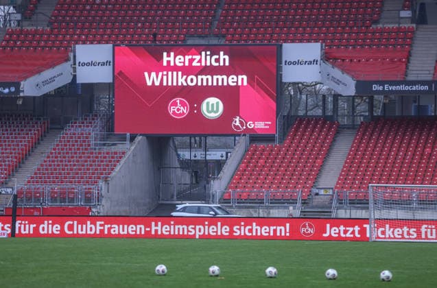 GER, Nuremberg, 1 FC Nuremberg vs VfL Wolfsburg, Google Pixel Bundesliga, Football, DFB, Season 2025 2026, Max Morlock Stadion, 13 Matchday in picture FC Nuremberg welcomes VfL Wolfsburg at Max Morlock Stadion DFB DFL REGULATIONS PROHIBIT ANY USE OF PHOTOGRAPHS AS IMAGE SEQUENCES AND OR QUASI VIDEO, 13 12 2025 Copyright: HMBxMedia HendrikxHamelau