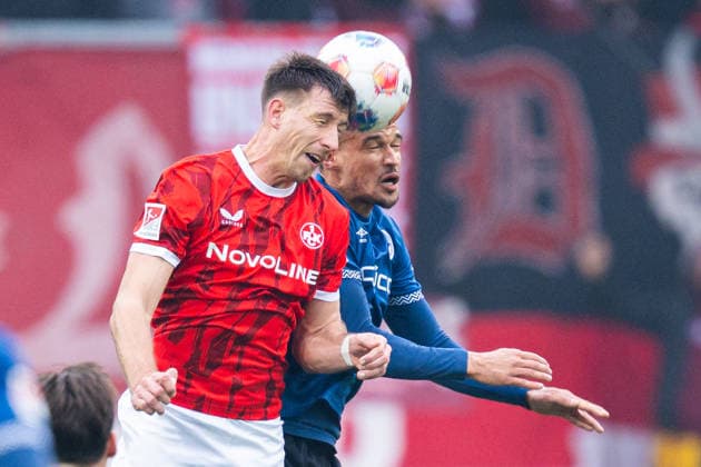 13 12 2025 Soccer, 2025 2026, 2 Bundesliga, Matchday 16, DSC Arminia Bielefeld 1 FC Kaiserslautern L R Daniel Hanslik Kaiserslautern , Joel Felix Bielefeld DFL REGULATIONS PROHIBIT ANY USE OF PHOTOGRAPHS AS IMAGE SEQUENCES AND OR QUASI VIDEO