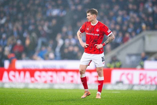 13 12 2025 Football, 2025 2026, 2 Bundesliga, Matchday 16, DSC Arminia Bielefeld 1 FC Kaiserslautern Paul Joly Kaiserslautern DFL REGULATIONS PROHIBIT ANY USE OF PHOTOGRAPHS AS IMAGE SEQUENCES AND OR QUASI VIDEO