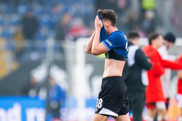 13 12 2025 Soccer, 2025 2026, 2 Bundesliga, Matchday 16, DSC Arminia Bielefeld 1 FC Kaiserslautern Marius Wörl Bielefeld DFL REGULATIONS PROHIBIT ANY USE OF PHOTOGRAPHS AS IMAGE SEQUENCES AND OR QUASI VIDEO