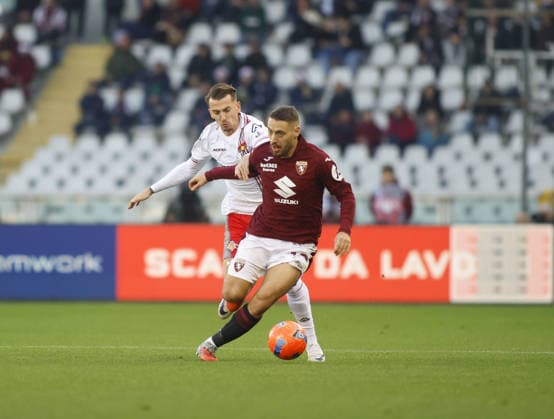 Nikola Vlasic of Torino FC during the Italian Serie A, 2025 26 season, football match between Torino FC and US Cremonese on 13 December 2025, at Stadio Olimpico â?? Grande Torino , Turin, Italy. Photo Nderim KACELI  Copyright: xNderimxKaceli IPAxSportx xipa-agency.netx xx IPA_69098358 IPA_Agency_IPA69098358