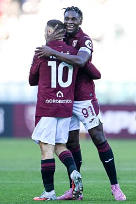 Cm Torino 13 12 2025 - campionato di calcio serie A Torino-Cremonese foto Cristiano Mazzi Image nella foto: esultanza gol Nikola Vlasic 