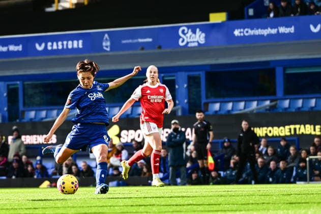 Everton vs Arsenal in the Barclays WSL at Goodison Par Featuring: Yuka Momiki Where: Liverpool, United Kingdom When: 13 Dec 2025 Credit: Graham Finney Cover Images EDITORIAL USE ONLY. NOT FOR USE BY NEWSPAPERS BASED IN THE UK. Copyright: xx coverimg55336058