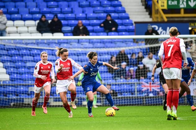 Everton vs Arsenal in the Barclays WSL at Goodison Par Featuring: Katie McCabe, Yuka Momiki Where: Liverpool, United Kingdom When: 13 Dec 2025 Credit: Graham Finney Cover Images EDITORIAL USE ONLY. NOT FOR USE BY NEWSPAPERS BASED IN THE UK. Copyright: xx coverimg55336067