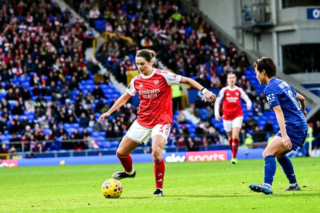 Everton vs Arsenal in the Barclays WSL at Goodison Par Featuring: Emily Ann Fox Where: Liverpool, United Kingdom When: 13 Dec 2025 Credit: Graham Finney Cover Images EDITORIAL USE ONLY. NOT FOR USE BY NEWSPAPERS BASED IN THE UK. Copyright: xx coverimg55336078