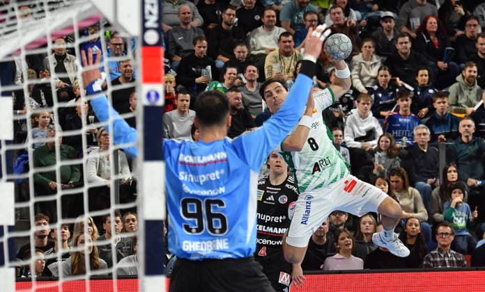 13 12 2025 Handball 1 Bundesliga DAIKIN HBL Season 2024 2025 17 Matchday HC Erlangen Metropolregion Nuremberg HCE SC DHfK Leipzig OGo xOGox Khalifa Ghedbane 96, HC Erlangen HCE Lucas Krzikalla 8, SC DHfK Leipzig