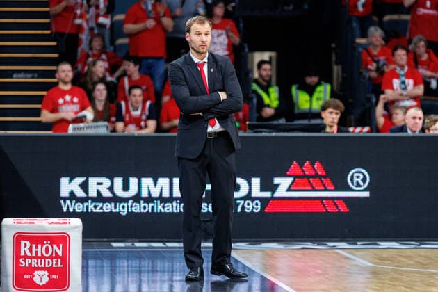 Anton Gavel BMA365 Bamberg Baskets, Coach , single picture, single photo, portrait, portraet, BMA365 Bamberg Baskets vs MLP Academics Heidelberg, Basketball, easyCredit BBL, Matchday 10, 13 12 2025 BMA365 Bamberg Baskets vs MLP Academics Heidelberg, Basketball, easyCredit BBL, Matchday 10, 13 12 2025 Bamberg Copyright: xEibner-Pressefoto G.xSantemizx EP_EER