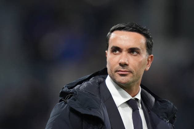 Atalanta™s head coach Raffaele Palladino during the Serie A soccer match between Atalanta and Cagliari at the New Balance Stadium in Bergamo , north Italy - Saturday , December 13 , 2025. - Soccer .  Copyright: xSpada LaPressex