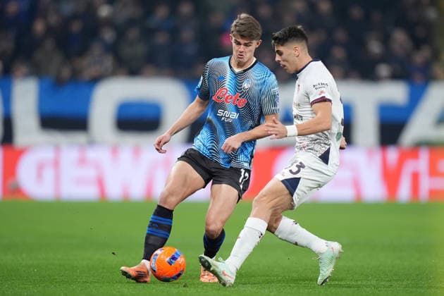 Atalanta s Charles De Ketelaere during the Serie A soccer match between Atalanta and Cagliari at the New Balance Stadium in Bergamo , north Italy - Saturday , December 13 , 2025. - Soccer .  Copyright: xSpada LaPressex