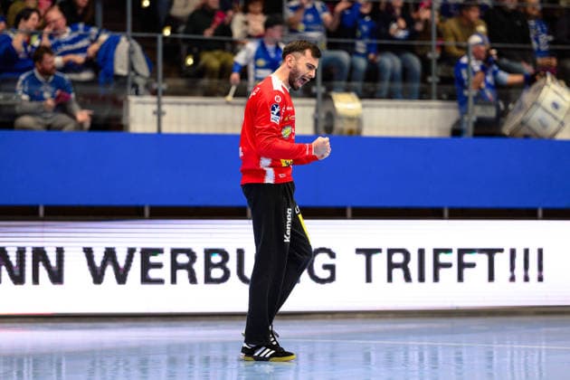 Matija, Spikic TW, ThSV Eisenach, 1 GER, ThSV Eisenach v FRISCH AUF Göppingen, 1 Daikin Handballbundesliga, Handball, Matchday 17, Season 2025 2026, 13 12 2025 GER, ThSV Eisenach v FRISCH AUF Göppingen, 1 Daikin Handballbundesliga, Handball, Matchday 17, Season 2025 2026, 13 12 2025 Eisenach Copyright: xEibner-Pressefoto MartinxHerbstx EP_MHT