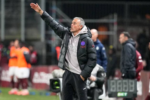 FC Metz v Paris Saint-Germain - Ligue 1 McDonald s 2025 2026 Luis ENRIQUE (Entraineur PSG) during the Ligue 1 McDonald s match between Metz and Paris at Stade Saint-Symphorien on December 13, 2025 in Metz, France. Metz France  Copyright: xFEPx 776348230