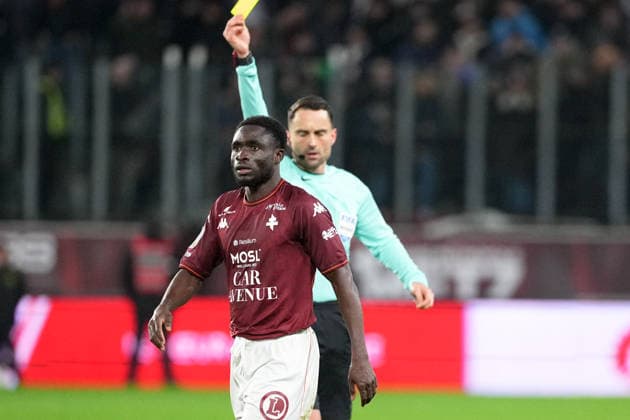 FC Metz v Paris Saint-Germain - Ligue 1 McDonald s 2025 2026 39 Koffi-Franck KOUAO (fcm) during the Ligue 1 McDonald s match between Metz and Paris at Stade Saint-Symphorien on December 13, 2025 in Metz, France. Metz France  Copyright: xFEPx 776348230