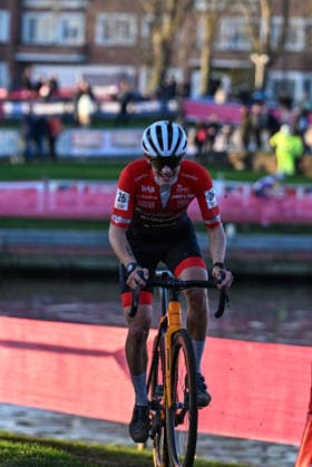 Men SUYS Leiecross Kortrijk Swiss rider Morgan Guerin of the Obor-Bike Aid cycling team participates in the men s elite race of the SUYS Leiecross Kortrijk, stage 4 of 7 of the Exact Cross competition, in Kortrijk, Belgium, on December 13, 2025. Kortrijk Belgium  Copyright: xGautierxDemouveauxx originalFilename:demouveaux-notitle251213_np5s5.jpg