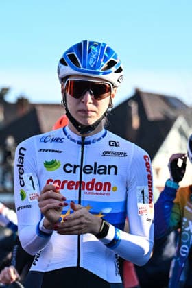 Women SUYS Leiecross Kortrijk Dutch rider Inge van der Heijden, European champion from the team Creland-Corendon, participates in the women s elite race of the SUYS Leiecross Kortrijk, stage 4 7 in the Exact Cross competition, in Kortrijk, Belgium, on December 13, 2025. Kortrijk Belgium  Copyright: xGautierxDemouveauxx originalFilename:demouveaux-notitle251213_np5Wn.jpg