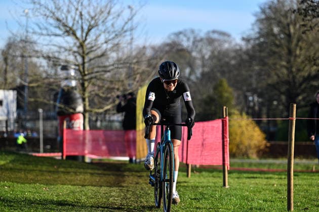Women SUYS Leiecross Kortrijk French rider Helene Clauzel participates in the women s elite race of the SUYS Leiecross Kortrijk, stage 4 of 7 in the Exact Cross competition, in Kortrijk, Belgium, on December 13, 2025. Kortrijk Belgium  Copyright: xGautierxDemouveauxx originalFilename:demouveaux-notitle251213_npHgi.jpg