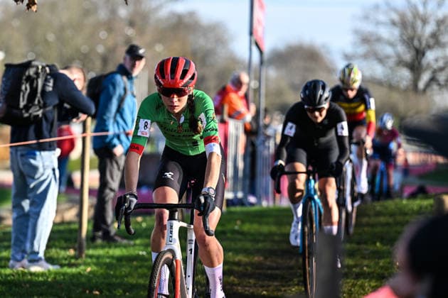 Women SUYS Leiecross Kortrijk Dutch rider Mae Cabaca from team Heizomat RWC Ahoy participates in the women s elite race of the SUYS Leiecross Kortrijk, stage 4 of 7 of the Exact Cross competition, in Kortrijk, Belgium, on December 13, 2025. Kortrijk Belgium  Copyright: xGautierxDemouveauxx originalFilename:demouveaux-notitle251213_npMSt.jpg