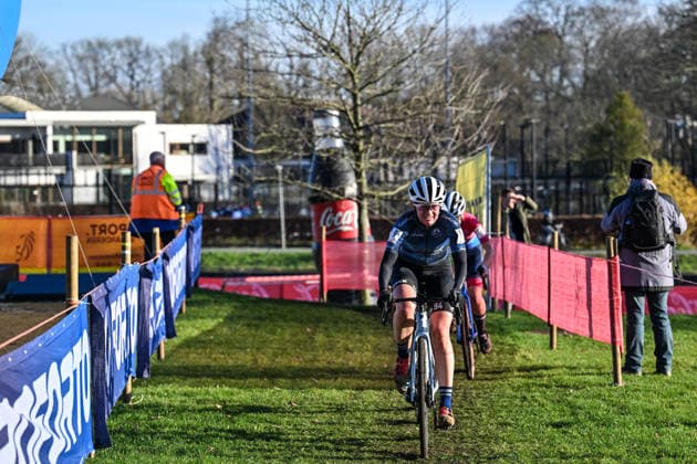 Women SUYS Leiecross Kortrijk Danish rider Ann-Dorthe Lisbygd from Dansk Mountainbike Klub participates in the women s elite race of the SUYS Leiecross Kortrijk, stage 4 of 7 of the Exact Cross competition, in Kortrijk, Belgium, on December 13, 2025. Kortrijk Belgium  Copyright: xGautierxDemouveauxx originalFilename:demouveaux-notitle251213_npJvn.jpg