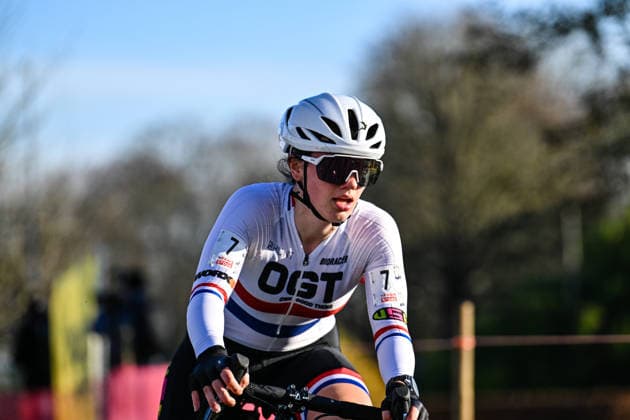Women SUYS Leiecross Kortrijk British national champion Xan Crees (team OGT Powered by Use) participates in the women s elite race of the SUYS Leiecross Kortrijk, stage 4 of 7 in the Exact Cross competition, in Kortrijk, Belgium, on December 13, 2025. Kortrijk Belgium  Copyright: xGautierxDemouveauxx originalFilename:demouveaux-notitle251213_npwxB.jpg