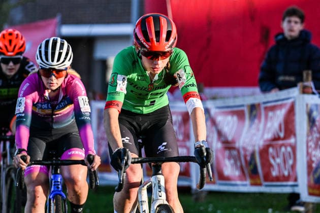 Women SUYS Leiecross Kortrijk Dutch rider Mae Cabaca from team Heizomat RWC Ahoy participates in the women s elite race of the SUYS Leiecross Kortrijk, stage 4 of 7 of the Exact Cross competition, in Kortrijk, Belgium, on December 13, 2025. Kortrijk Belgium  Copyright: xGautierxDemouveauxx originalFilename:demouveaux-notitle251213_npYlC.jpg