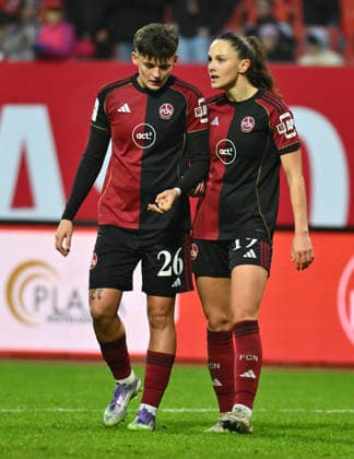 13 12 2025 Soccer season 2025 2026 1 Google Pixel Women Bundesliga 13 Matchday 1 FC Nürnberg FCN Club Clubfrauen VfL Wolfsburg Sportfoto Zink xwoxzix Aneta Polaskova 26, 1 FC Nürnberg FCN Sanja Homann 19, 1 FC Nürnberg FCN disappointed Disappointment after the end of the match