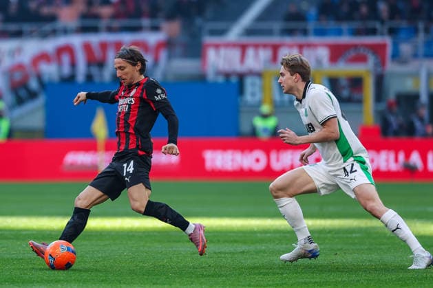 AC Milan vs US Sassuolo Serie A 2025 26 14 12 2025 Luka Modric of AC Milan seen in action during Serie A 2025 26 football match between AC Milan and US Sassuolo at San Siro Stadium in Milan Copyright: xBEAUTIFULxSPORTS Carabellix