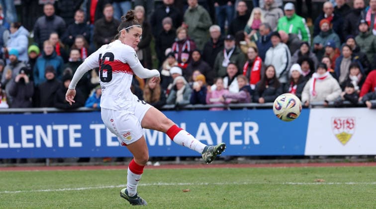 BAU 14 12 2025 Stuttgart Soccer Women VfB Stuttgart vs SC Sand, Nicole Billa VfB