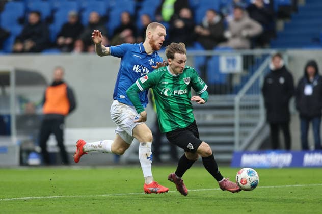14 12 2025, Football 2 Bundesliga, SV Darmstadt 98 SC Preußen Münster, emonline, emspor, despor, v l , Kai Klefisch SV Darmstadt 98 , Joshua Mees SC Preußen Münster DFL DFB REGULATIONS PROHIBIT ANY USE OF PHOTOGRAPHS AS IMAGE SEQUENCES AND OR QUASI VIDEO xdcx Copyright: HMBxMedia Claus