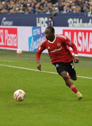 14 12 2025 Soccer season 2025 2026 2 Soccer Bundesliga 16 Matchday FC Schalke 04 S04 Knappen 1 FC Nuremberg FCN Club Sportfoto Zink DaMa xdaxmax DFL regulations prohibit any use of photographs as image sequences and or quasi video only for editorial use Mohamed Ali Zoma 23, 1 FC Nuremberg FCN