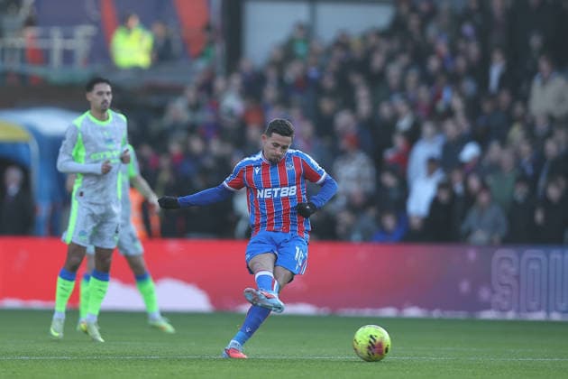 14th December 2025; Selhurst Park, Selhurst, London, England; Premier League Football, Crystal Palace versus Manchester City; Yeremi Pino of Crystal Palace kick off  KatiexChan