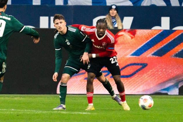 Germany 2 Bundesliga 2025 26, 14 Matchday FC Schalke 04 vs 1 FC Nuremberg 14 12 2025 Veltins Arena Gelsenkirchen, North Rhine-Westphalia Mohamed Ali Zoma 1 FC Nuremberg, 23 Copyright: xCelinaxLeiersx