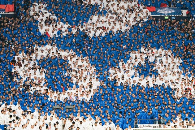 Germany 2 Bundesliga 2025 26, 14 Matchday FC Schalke 04 vs 1 FC Nürnberg 14 12 2025 Veltins Arena Gelsenkirchen, North Rhine-Westphalia Choreography Fans Copyright: xCelinaxLeiersx
