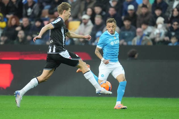 UDINE, ITALY - DECEMBER 14: Noa Lang of SSC Napoli during the match between Udinese Calcio and SSC Napoli at Bluenergy Stadium on December 14, 2025 in Udine, Italy Copyright: xFOTOAGENZIAx