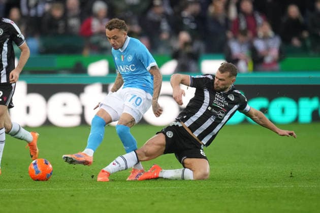 UDINE, ITALY - DECEMBER 14: Noa Lang of SSC Napoli during the match between Udinese Calcio and SSC Napoli at Bluenergy Stadium on December 14, 2025 in Udine, Italy Copyright: xFOTOAGENZIAx