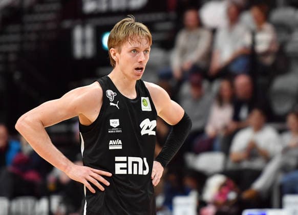 14 12 2025 Basketball Season 2025 2026 2 Bundesliga Pro A 12 Matchday Nuremberg Falcons Basketball Club NBC Artland Dragons OGo xogox Trevor James Baskin 22, Nuremberg Falcons BC NBC