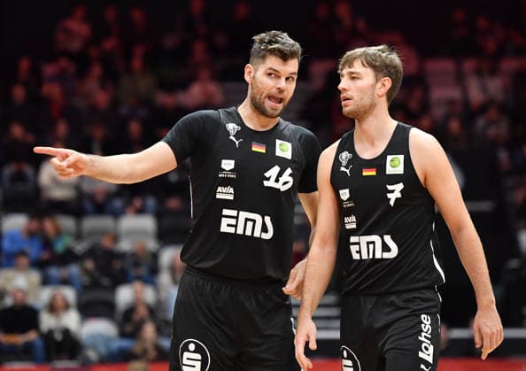 14 12 2025 Basketball Season 2025 2026 2 Bundesliga Pro A 12 Matchday Nuremberg Falcons Basketball Club NBC Artland Dragons OGo xogox Julius Wolf 16, Nuremberg Falcons BC NBC Christian Feneberg 7, Nuremberg Falcons BC NBC