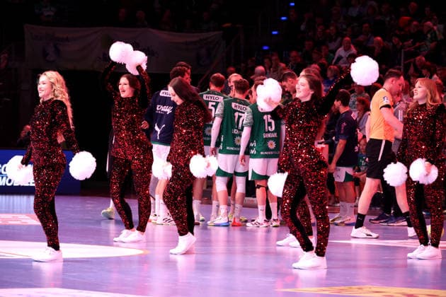 DEU, DHB, 1 HBL, Fuechse Berlin vs Wetzlar, 14 12 2025, Max Schmeling Halle, Berlin, DEU, DHB, 1 HBL, Fuechse Berlin vs Wetzlar, in the picture Dance de Lux nordphotoxGmbHx xEngler nph00076
