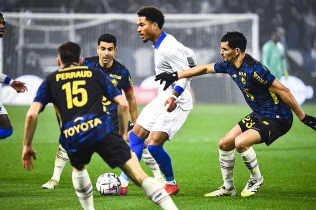 FOOTBALL : AJ Auxerre vs Lille OSC - Ligue 1 - JournÃ e 16 - 14 12 2025 Danny Namaso (AJ Auxerre) AuxerreFrance  Copyright: xBaptistexAutissierx
