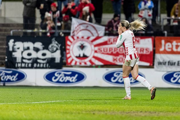 Google Pixel Frauen Bundesliga, 1 FC Köln FC Carl Zeiss Jena 14 12 2025 Sandra Maria Jessen 1 FC Köln, 6 frustrated after missed chance Google Pixel Frauen Bundesliga, 1 FC Köln FC Carl Zeiss Jena, Köln, Franz Kremer Stadion am 14 12 2025 DFB REGULATIONS PROHIBIT ANY USE OF PHOTOGRAPHS AS IMAGE SEQUENCES AND OR QUASI VIDEO Copyright: xBEAUTIFULxSPORTS Wunderlx