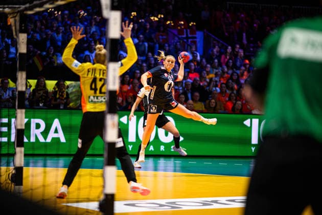 ROTTERDAM, NETHERLANDS - 14 DECEMBER, 2025: Hovden Emilie Margrethe - Final match, Women s Handball World Championship, WM, Weltmeisterschaft 2025 Germany - Norway at Ahoy Arena.  Copyright: xVitaliixKliuievx