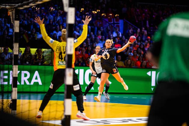 ROTTERDAM, NETHERLANDS - 14 DECEMBER, 2025: Hovden Emilie Margrethe - Final match, Women s Handball World Championship, WM, Weltmeisterschaft 2025 Germany - Norway at Ahoy Arena.  Copyright: xVitaliixKliuievx