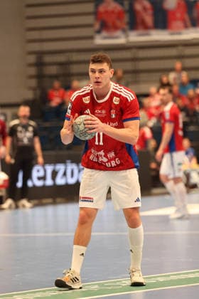 Handball Daikin Handball Bundesliga 2025 2026 Handball Sport Verein Hamburg vs GWD Minden Nicolaj Jï¿½rgensen Joergensen Hamburg , Sporthalle Hamburg Hamburg