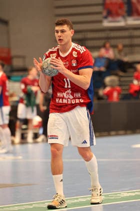 Handball Daikin Handball Bundesliga 2025 2026 Handball Sport Verein Hamburg vs GWD Minden Nicolaj Jï¿½rgensen Joergensen Hamburg , Sporthalle Hamburg Hamburg