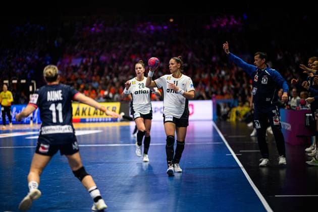 ROTTERDAM, NETHERLANDS - 14 DECEMBER, 2025: Xenia Smits - Final match, Women s Handball World Championship, WM, Weltmeisterschaft 2025 Germany - Norway at Ahoy Arena.  Copyright: xVitaliixKliuievx