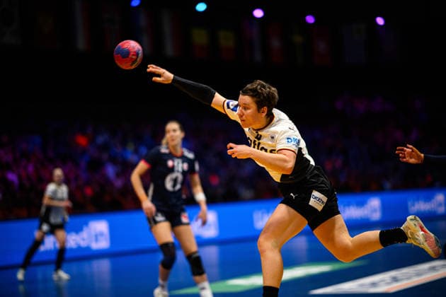ROTTERDAM, NETHERLANDS - 14 DECEMBER, 2025: Alina Grijseels - Final match, Women s Handball World Championship, WM, Weltmeisterschaft 2025 Germany - Norway at Ahoy Arena.  Copyright: xVitaliixKliuievx