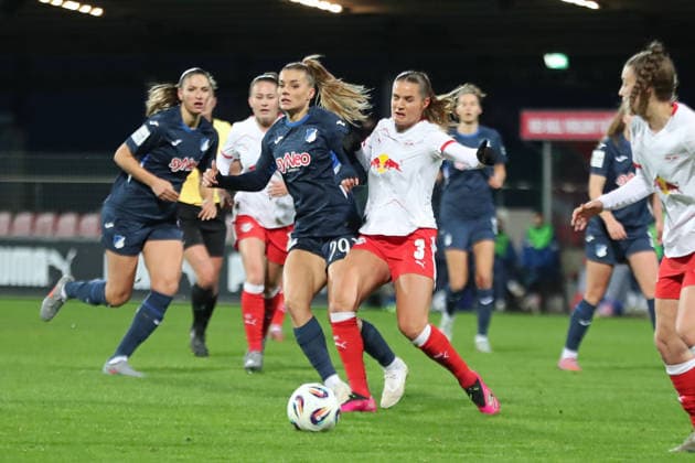 Google Pixel Women Bundesliga, RB Leipzig TSG Hoffenheim 14 12 2025 Selina Cerci 29, TSG Hoffenheim vs Andrea Norheim 3, RB Leipzig Soccer, Google Pixel Women Bundesliga, Season 2025 2026, Matchday 13 RB Leipzig vs TSG 1899 Hoffenheim on 14 12 2025, Training Center Cottaweg, Leipzig DFB REGULATIONS PROHIBIT ANY USE OF PHOTOGRAPHS AS IMAGE SEQUENCES AND OR QUASI VIDEO Copyright: xBEAUTIFULxSPORTS JanxKaeferx