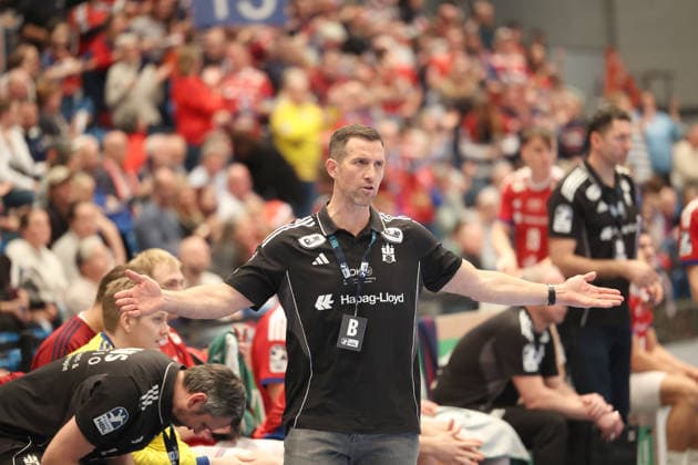 Handball Daikin Handball Bundesliga 2025 2026 Handball Sport Verein Hamburg vs GWD Minden Coach Torsten Jansen Hamburg , Sporthalle Hamburg Hamburg