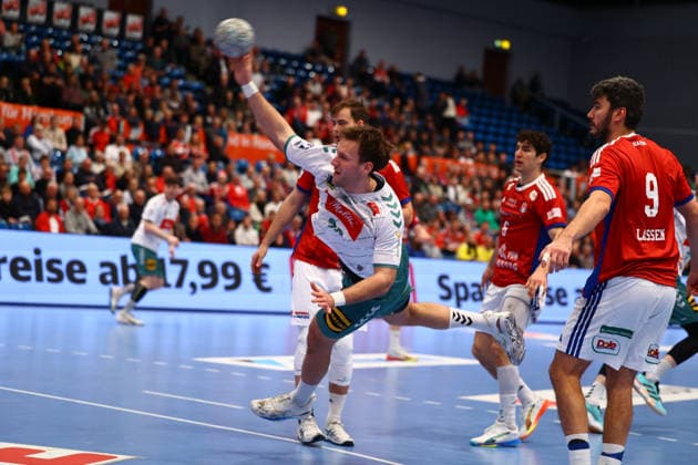 Handball I Men I Season 2025 2026 I Bundesliga I 17 Matchday I HSV Hamburg GWD Minden I 14 12 2025 Tom Bergner 28, GWD Minden Hamburg Alsterdorfer Sporthalle Hamburg Germany Copyright: xLobeca RalfxHomburgx