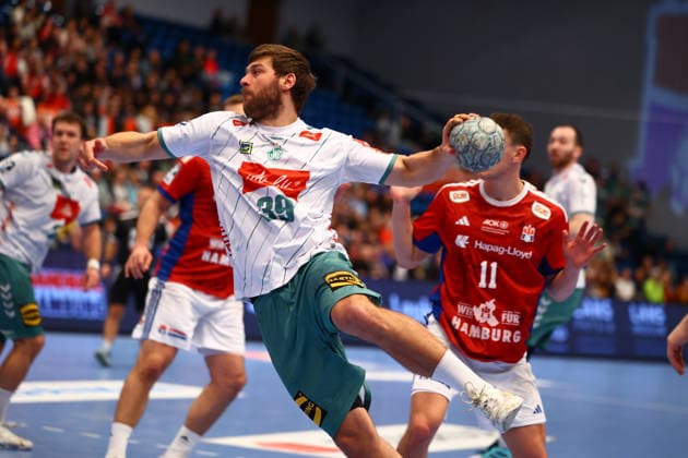 Handball I Men I Season 2025 2026 I Bundesliga I 17 Matchday I HSV Hamburg GWD Minden I 14 12 2025 Malte Donker 39, GWD Minden Hamburg Alsterdorfer Sporthalle Hamburg Germany Copyright: xLobeca RalfxHomburgx