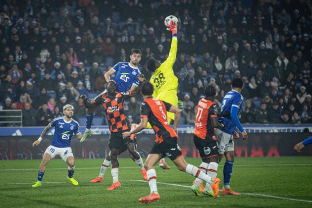 FOOTBALL: Ligue 1 Racing Strasbourg (RCS) vs Lorient. 14 12 2025 Stade de la Meinau. Strasbourg - France Joaquin Panichelli 9 (RCS)  Copyright: xElyxandroxCEGARRAx